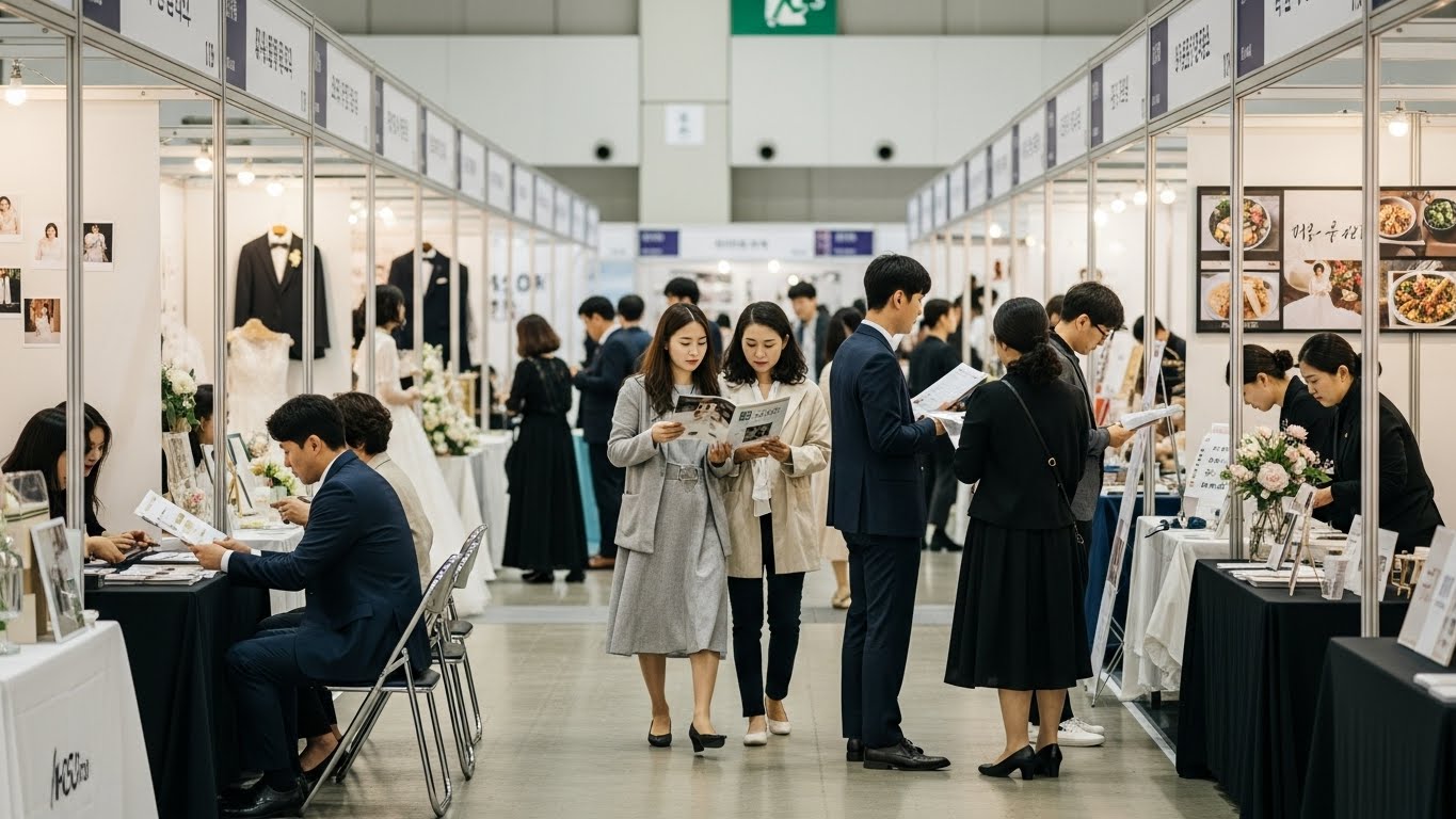 대구 라모르 웨딩박람회 관련 웨딩 준비 현장 모습